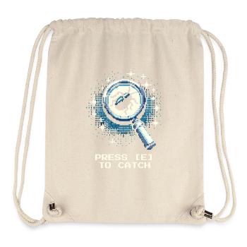 Catch Action Button Gaming Retro Pixel Entomology - Stanley/Stella Recycled Gym Bag - natural - Front