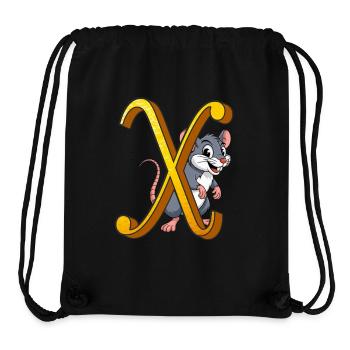 BUCHSTABE X - Stanley/Stella recycelter Gym Bag - Schwarz - Vorne