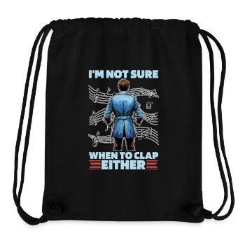 Music Director I'm Not Sure When To Loves Music - Stanley/Stella Recycled Gym Bag - black - Front