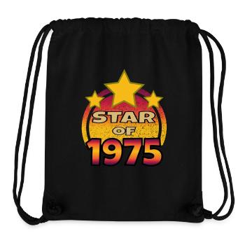 1975 Birthday Retro Vintage Gift - Stanley/Stella Recycled Gym Bag - black - Front