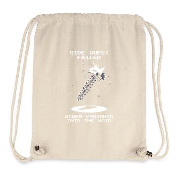 Side Quest Screw Away Precision Mechanics Pixel Retro - Stanley/Stella Recycled Gym Bag - natural - Front