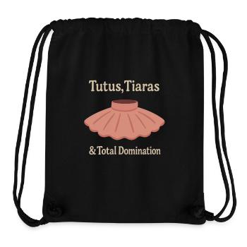 Tutu Tiara Dominanz Ballett Spruch Geschenk - Stanley/Stella recycelter Gym Bag - Schwarz - Vorne