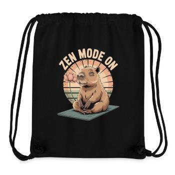 Ruhe bitte – Yoga-Zeit - Stanley/Stella recycelter Gym Bag - Schwarz - Vorne