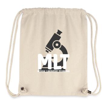 Technicien de laboratoire médical drôle MLT médical - Sac à cordon recyclé Stanley/Stella - blanc naturel - Devant