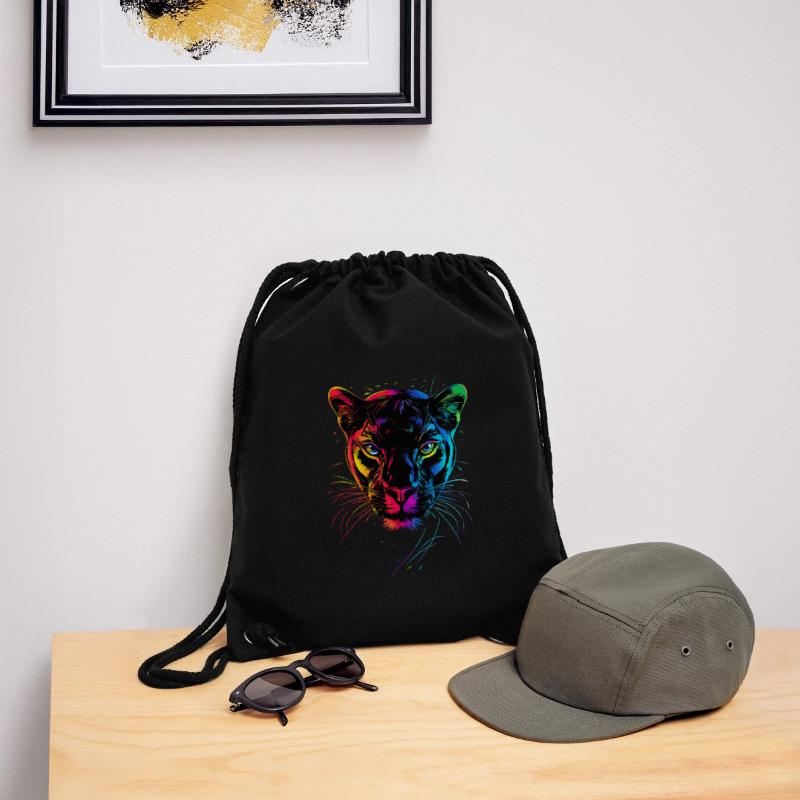 Panther Leopard Raubkatze Süße Großkatze Panter Stanley/Stella recycelter Gym Bag