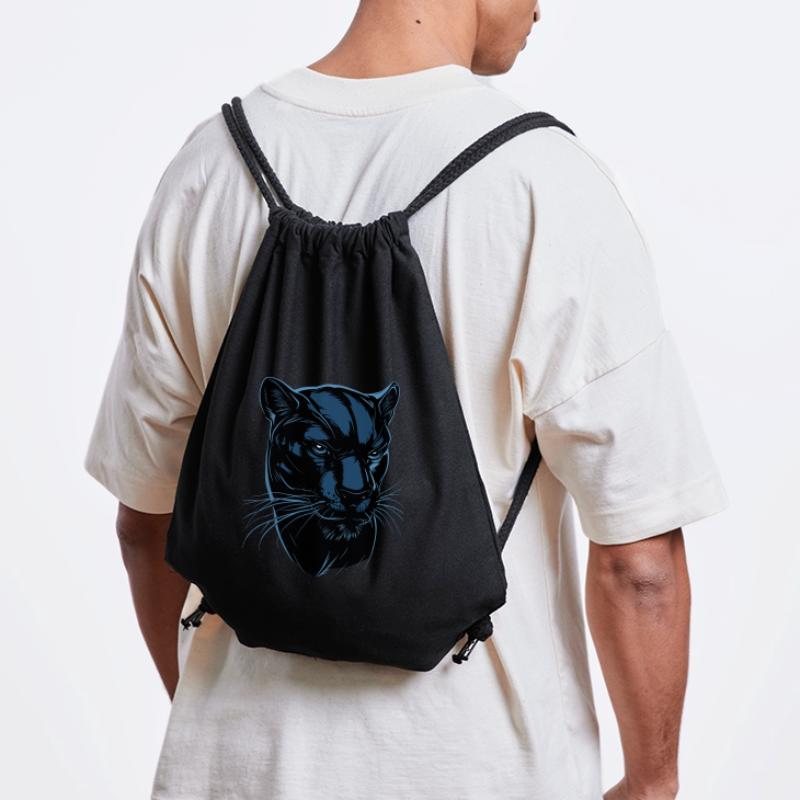 Panthère Léopard Grand Chat Mignon Gros Chat Panter Sac à cordon recyclé Stanley/Stella