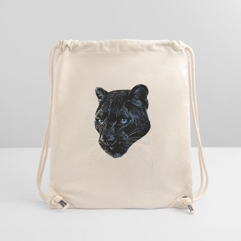 Panthère Léopard Grand Chat Mignon Gros Chat Panter Sac à cordon recyclé Stanley/Stella