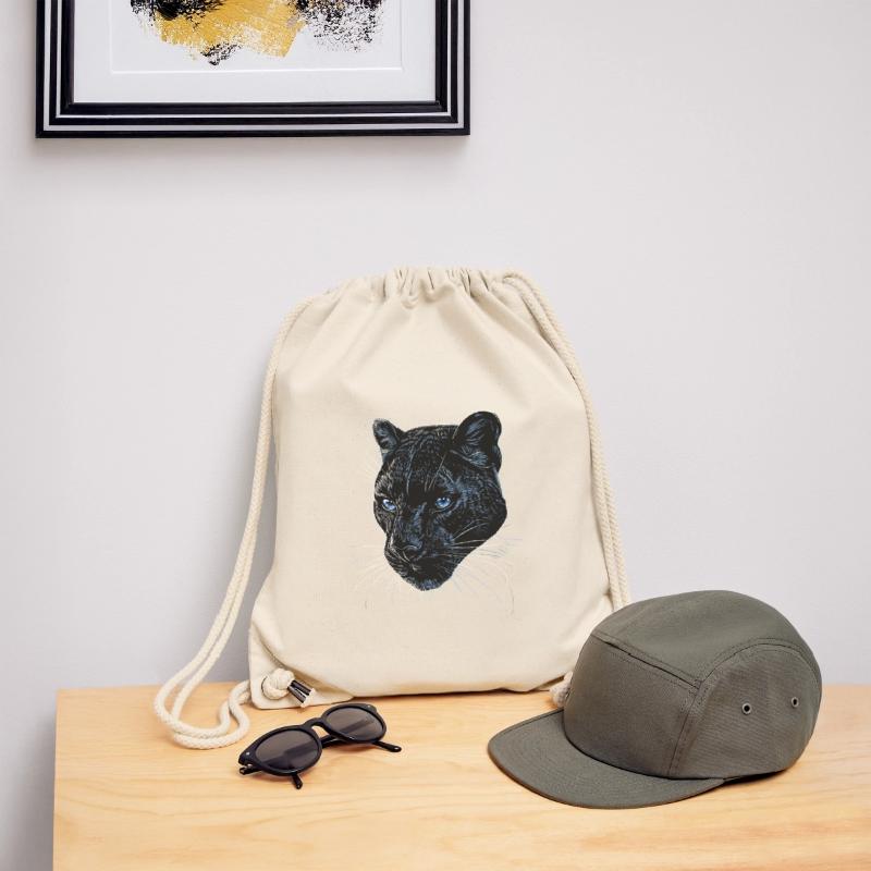 Panthère Léopard Grand Chat Mignon Gros Chat Panter Sac à cordon recyclé Stanley/Stella