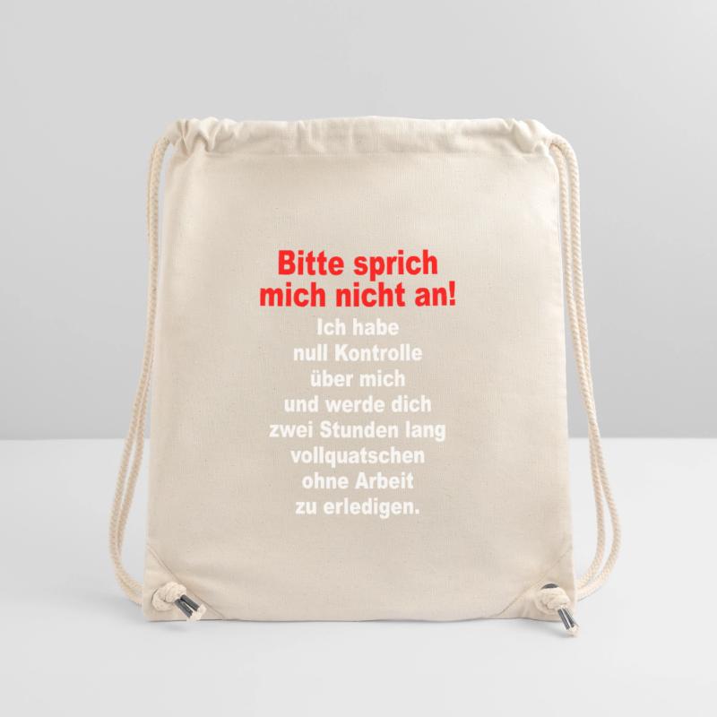 Bitte Sprich Mich Nicht An Ironie Sarkasmus Büro Stanley/Stella recycelter Gym Bag