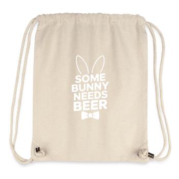 Monde fantastique de dragons et de loups la nuit avec - Sac à cordon recyclé Stanley/Stella - blanc naturel - Devant