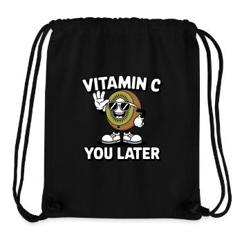 Funny Kiwi Vitamin C Fruit Kiwifruit - Stanley/Stella Recycled Gym Bag - black - Front