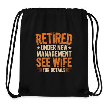 Lustiges Rentner Tshirt - Stanley/Stella recycelter Gym Bag - Schwarz - Vorne