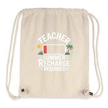 Lehrer Sommer Ferien - Stanley/Stella recycelter Gym Bag - Naturweiß - Vorne