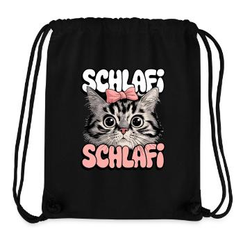 Cat Sleep Shirt Cute Gift Cat - Stanley/Stella Recycled Gym Bag - black - Front