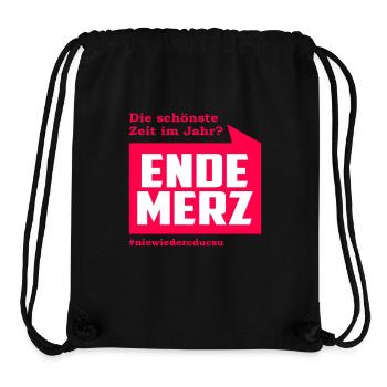 ENDE MERZ - Stanley/Stella recycelter Gym Bag - Schwarz - Vorne