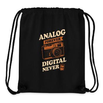 Retro Camera Club Analog Photography Film Roll - Stanley/Stella Recycled Gym Bag - black - Front