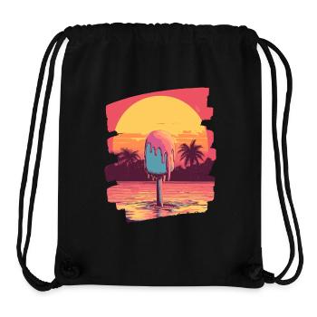 cream and cream scoop summer sunset - Stanley/Stella Recycled Gym Bag - black - Front