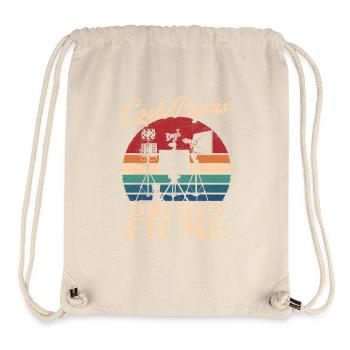 Coole Papas drehen Filme Retro Vater Geschenk - Stanley/Stella recycelter Gym Bag - Naturweiß - Vorne