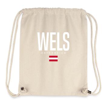 Wels, Autriche - Sac à cordon recyclé Stanley/Stella - blanc naturel - Devant
