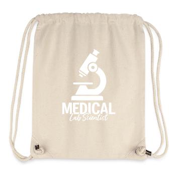 Scientifique de laboratoire médical Scientifique drôle Médical - Sac à cordon recyclé Stanley/Stella - blanc naturel - Devant
