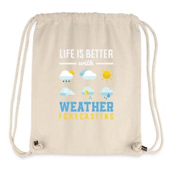 Funny Meteorology Wetterbegeisterte - Stanley/Stella recycelter Gym Bag - Naturweiß - Vorne