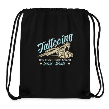 Tattoo Artist Tattooing The Most Tattoo Enthusiast - Stanley/Stella recycelter Gym Bag - Schwarz - Vorne