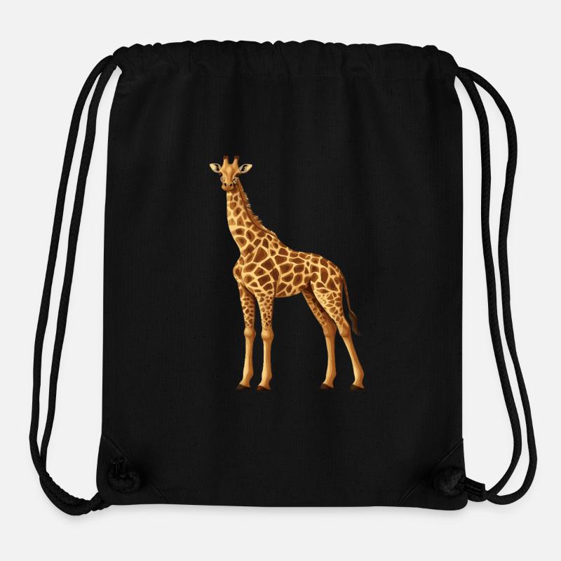 Giraffe - Stanley/Stella Recycled Gym Bag - black