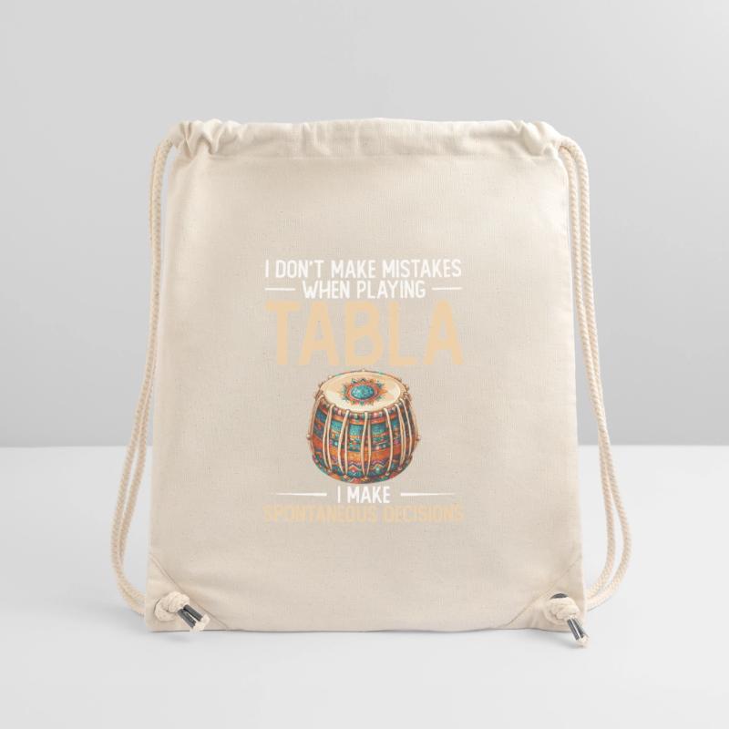 I don't make mistakes playing tabla, Stanley/Stella Recycled Gym Bag