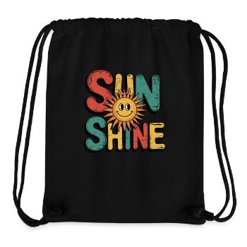 Sun Shine - super sommer design - Stanley/Stella recycelter Gym Bag - Schwarz - Vorne