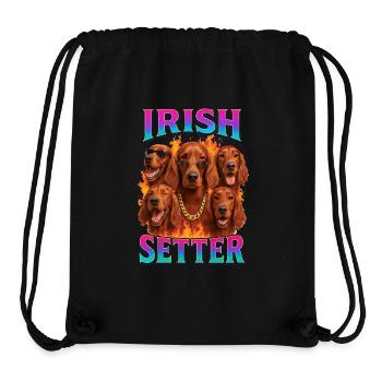 Irish Setter - Stanley/Stella recycelter Gym Bag - Schwarz - Vorne