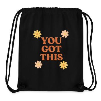 Vous avez ce dicton motivant : le design - Sac à cordon recyclé Stanley/Stella - noir - Devant