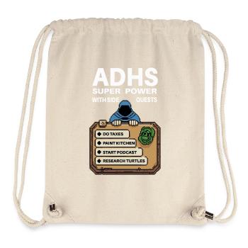 ADHD Superpower – Side-Quest Hero Shirt - Stanley/Stella Recycled Gym Bag - natural - Front