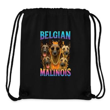 Belgischer Malinois - Stanley/Stella recycelter Gym Bag - Schwarz - Vorne