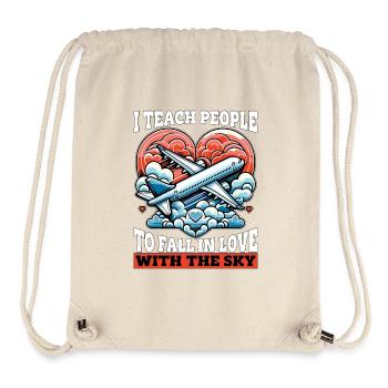 Flight Instructor I Teach People To Pilot School - Stanley/Stella Recycled Gym Bag - natural - Front