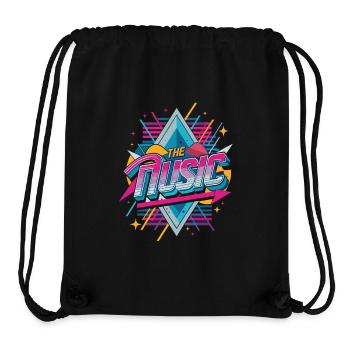 90s Music Shirt – Retro Mixtape Design - Stanley/Stella Recycled Gym Bag - black - Front