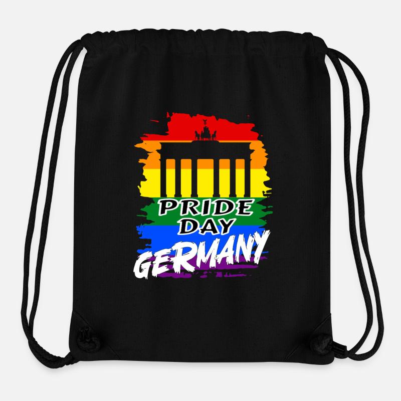 Pride Day Germany LGBTQ+ Regenbogen - Stanley/Stella recycelter Gym Bag - Schwarz