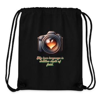 Declaration of love in blur - Stanley/Stella Recycled Gym Bag - black - Front