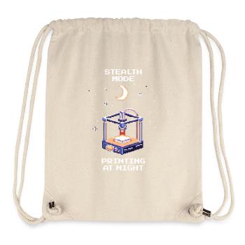 Stealth Mode: Night Printing | 3D Printing Print Bed - Stanley/Stella Recycled Gym Bag - natural - Front