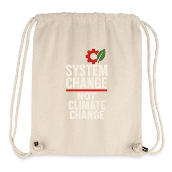 Climate Change Anxiety Gen Z Eco Stress Doomscroll - Stanley/Stella Recycled Gym Bag - natural - Front