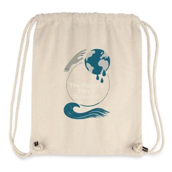 Changement climatique Anxiété Gen Z Eco Stress Doomscroll - Sac à cordon recyclé Stanley/Stella - blanc naturel - Devant