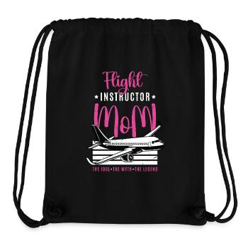 Flight Instructor Mom The Idol Flight Attendant - Stanley/Stella Recycled Gym Bag - black - Front