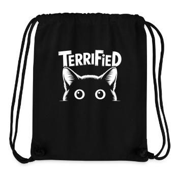 Panik Katze T-Shirt - Stanley/Stella recycelter Gym Bag - Schwarz - Vorne