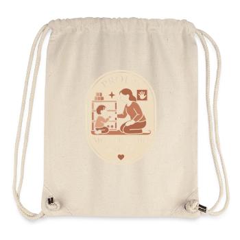 Montessori Mom Life Calle Learning Child - Stanley/Stella Recycled Gym Bag - natural - Front