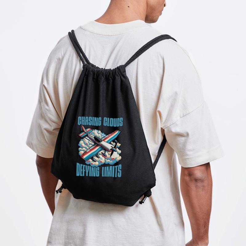 Aerobatic Pilot Chasing Clouds Defying Model Pilot Stanley/Stella recycelter Gym Bag