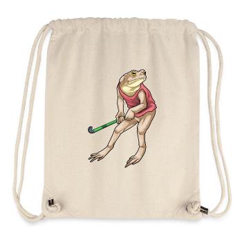 Frosch Feldhockey Hockeyschläger - Stanley/Stella recycelter Gym Bag - Naturweiß - Vorne