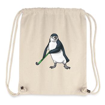 Pinguin Feldhockey Hockeyschläger - Stanley/Stella recycelter Gym Bag - Naturweiß - Vorne