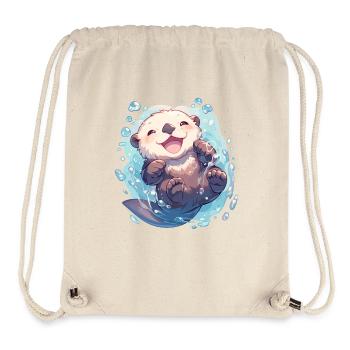 Loutre de mer - Sac à cordon recyclé Stanley/Stella - blanc naturel - Devant