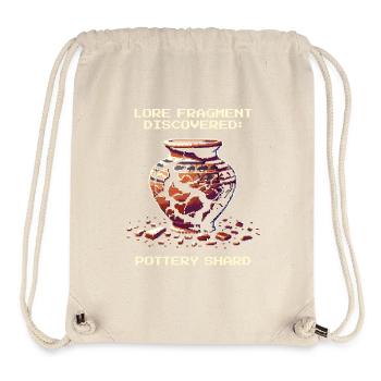 Ceramic Shard | Archaeology History Artifact - Stanley/Stella Recycled Gym Bag - natural - Front