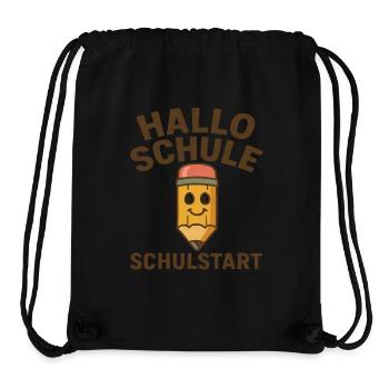 Grundschule Einschulung Schulstart Schule - Stanley/Stella recycelter Gym Bag - Schwarz - Vorne