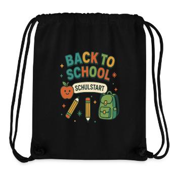 Grundschule Einschulung Schulkind Schule - Stanley/Stella recycelter Gym Bag - Schwarz - Vorne